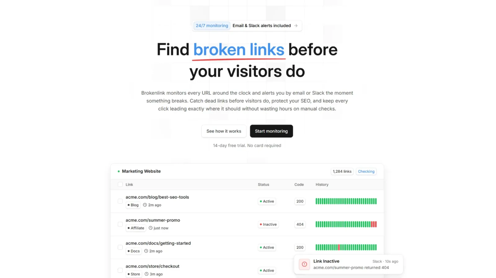 Brokenlink.io preview