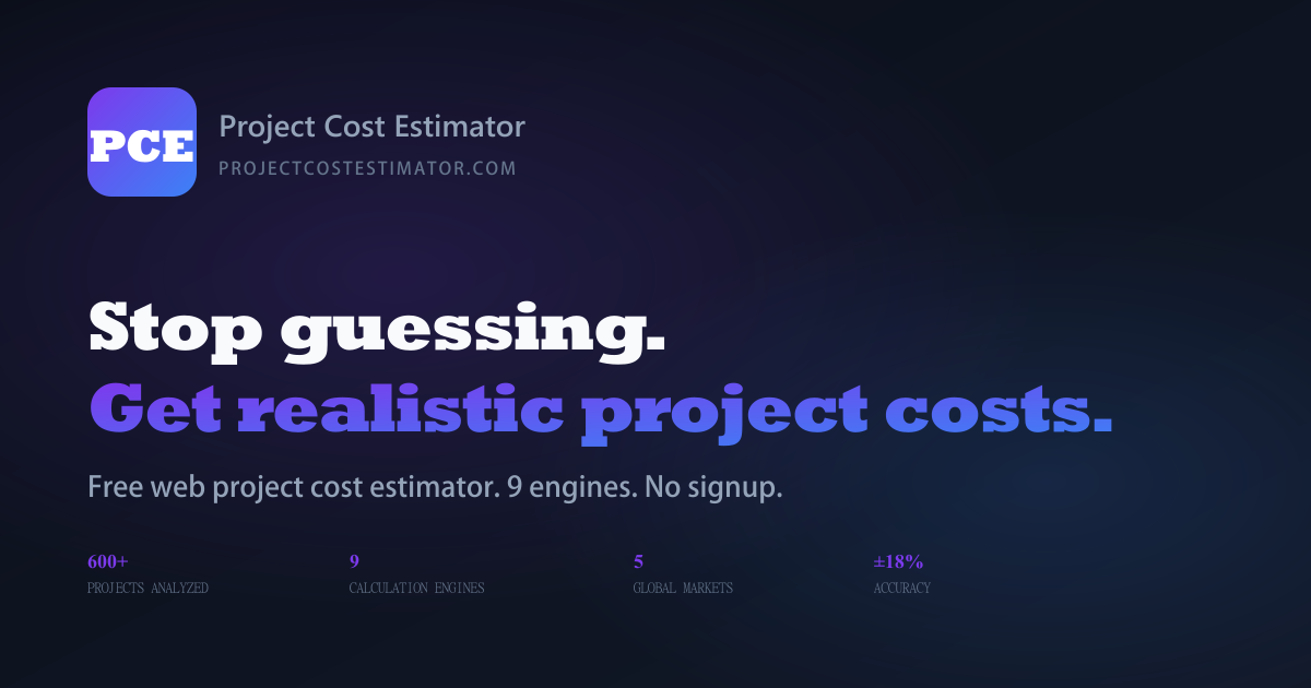 Project Cost Estimator preview
