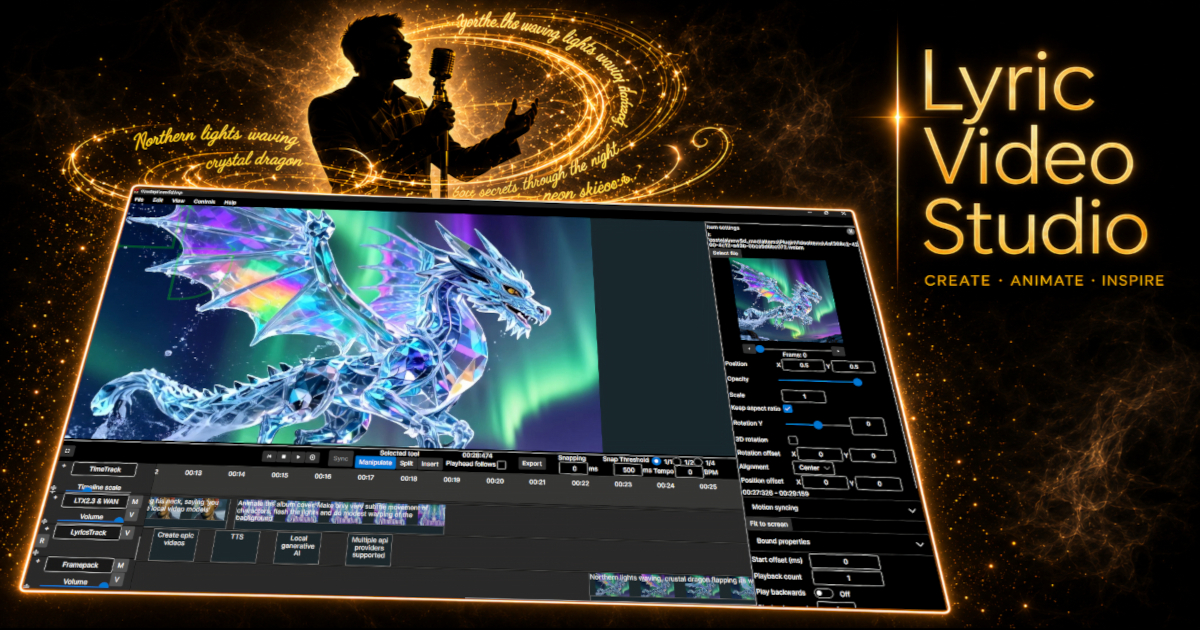 Lyric Video Studio preview