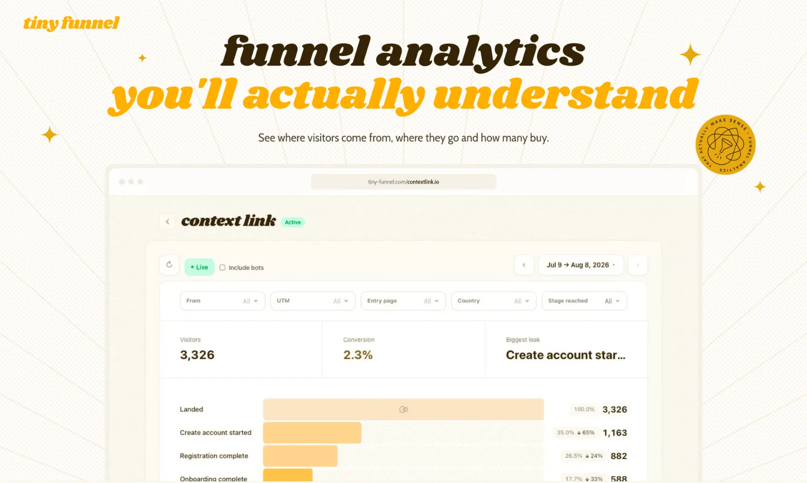 Tiny Funnel preview