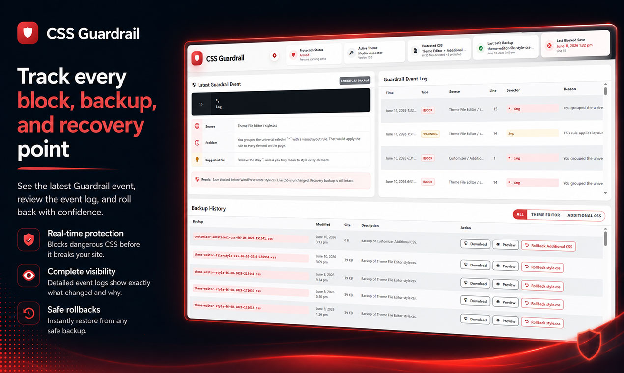 CSS Guardrail preview
