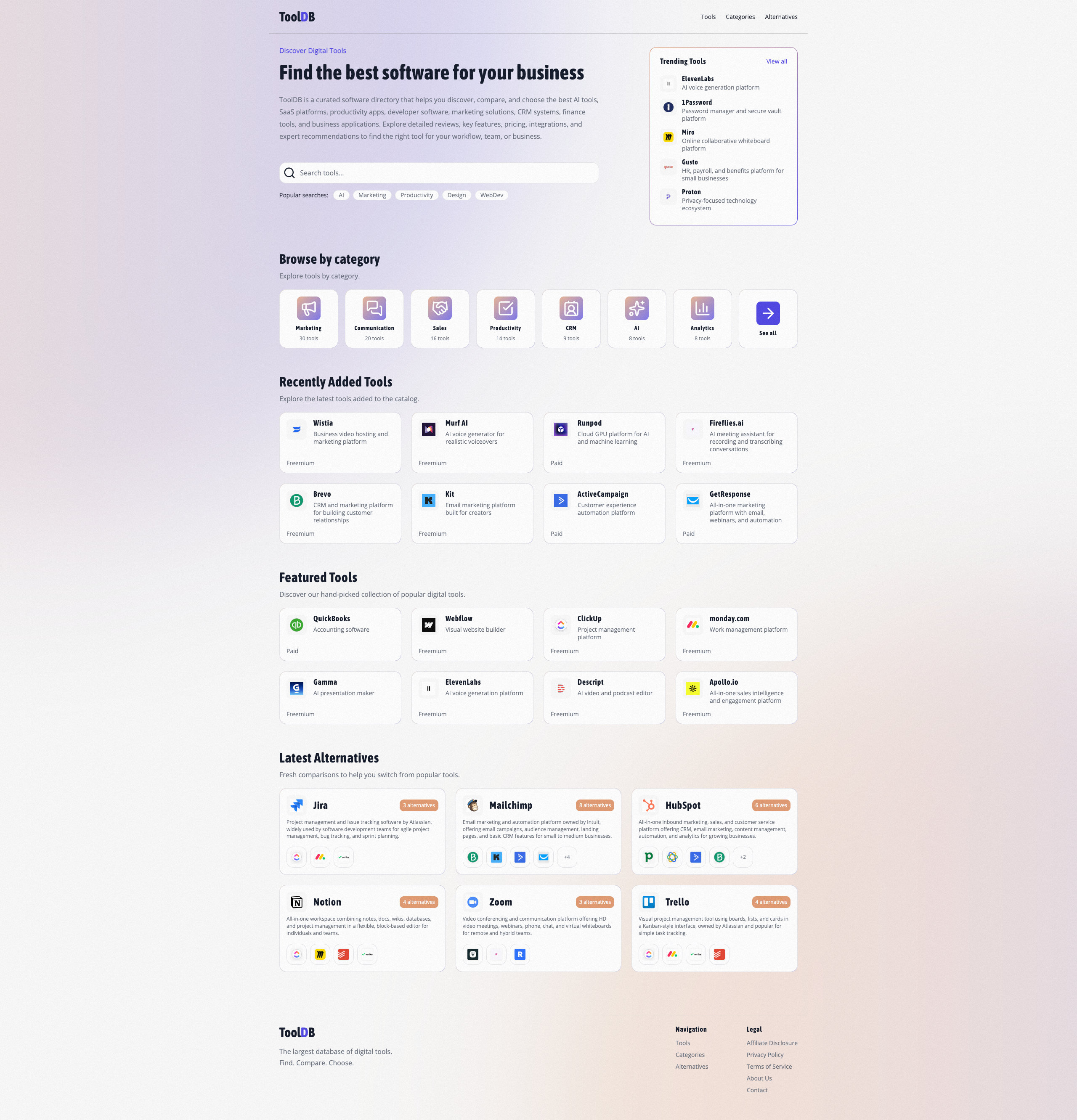 ToolDB preview