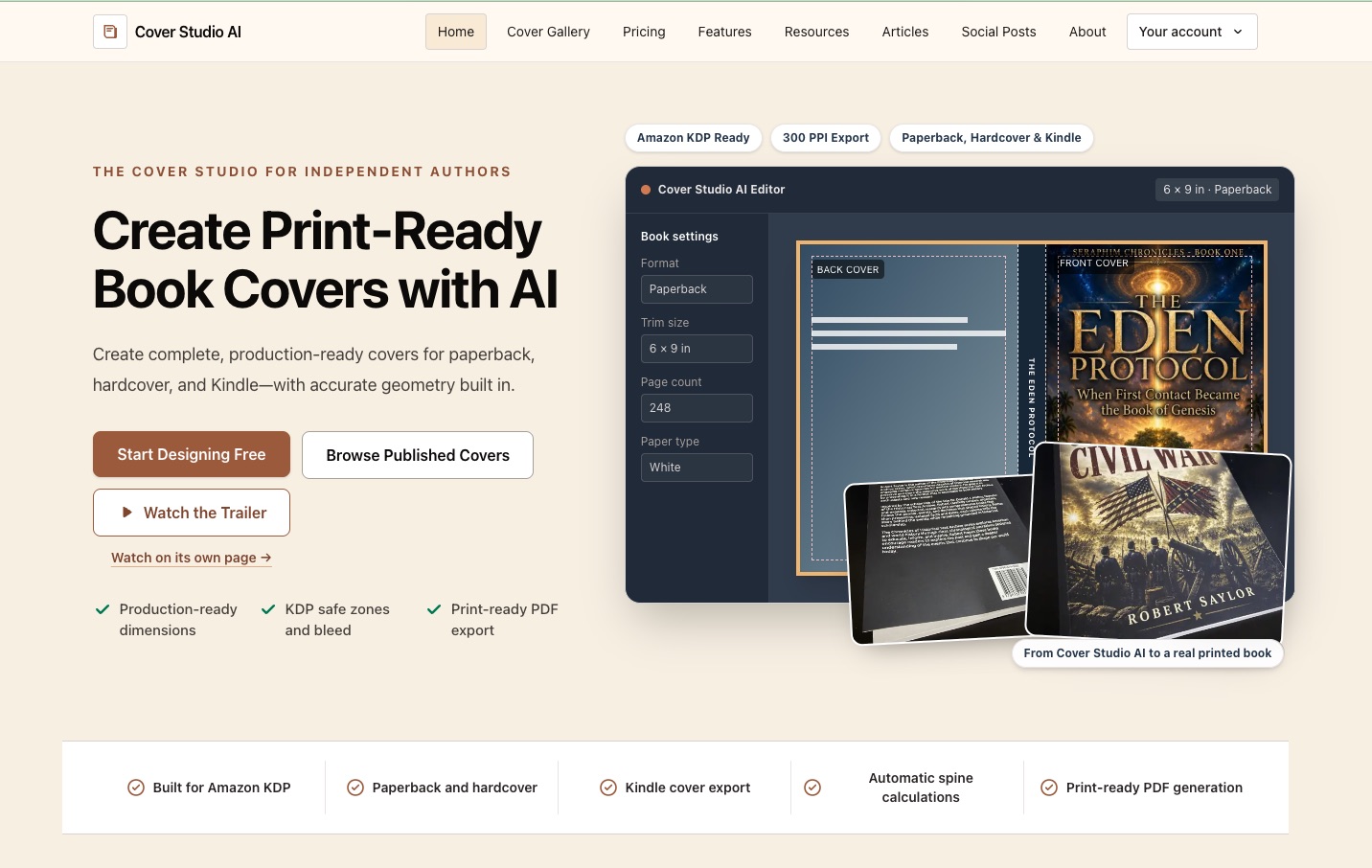 Cover Studio AI preview