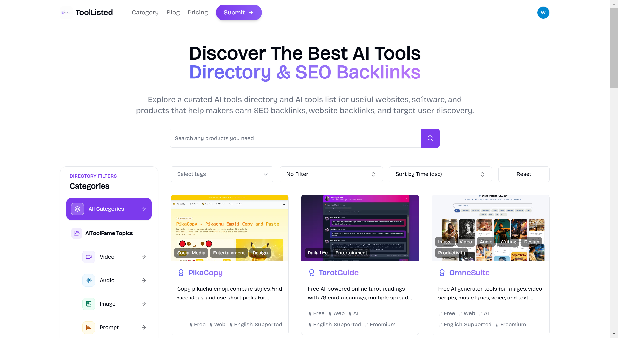 ToolListed preview