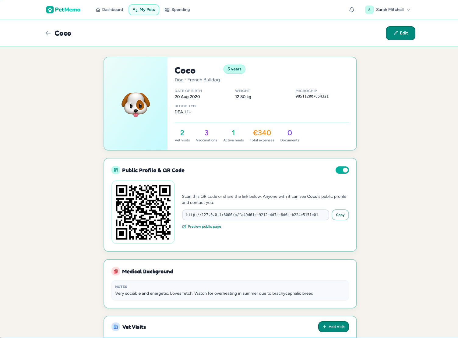 PetMemo preview