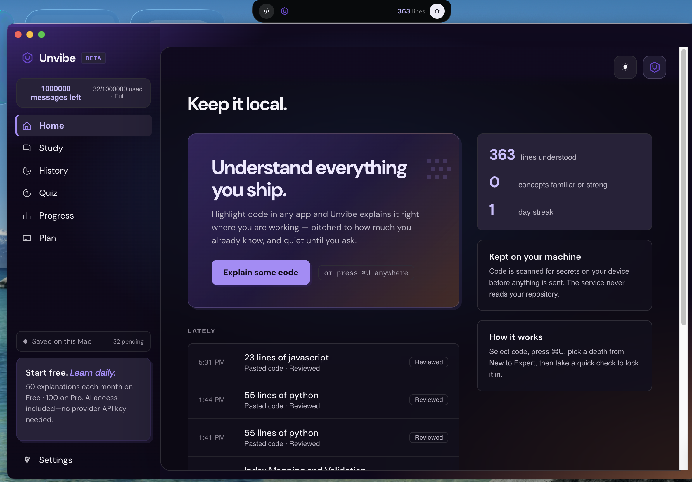 Unvibe preview