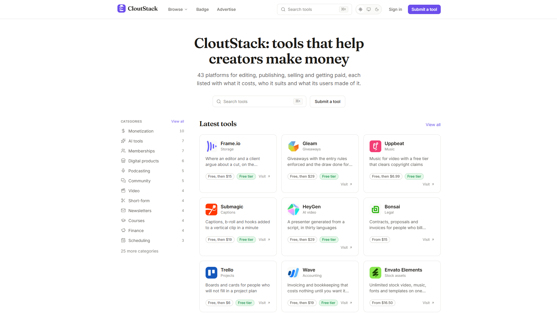 CloutStack preview