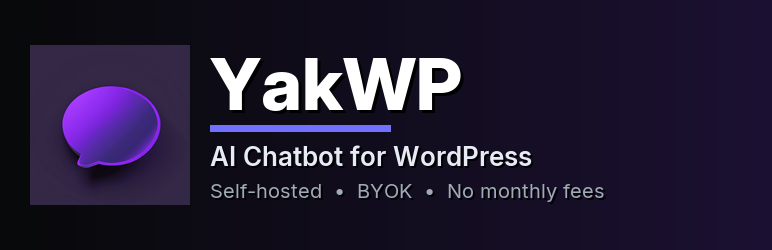 YakWP free wordpress Ai chatbot preview